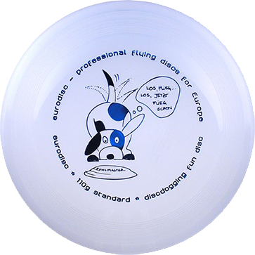eurodisc® Hundefrisbee 110g Standard weiss